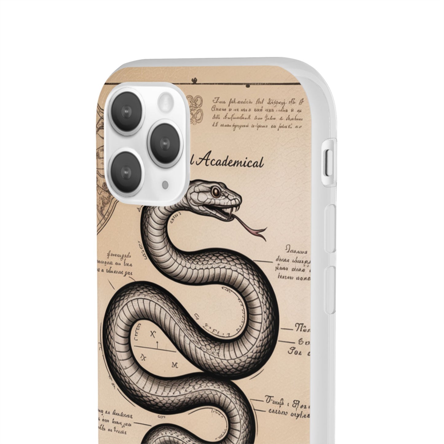 Flexi Cases - Dark Academia Snake & Celestial Map Collage Phone Cover