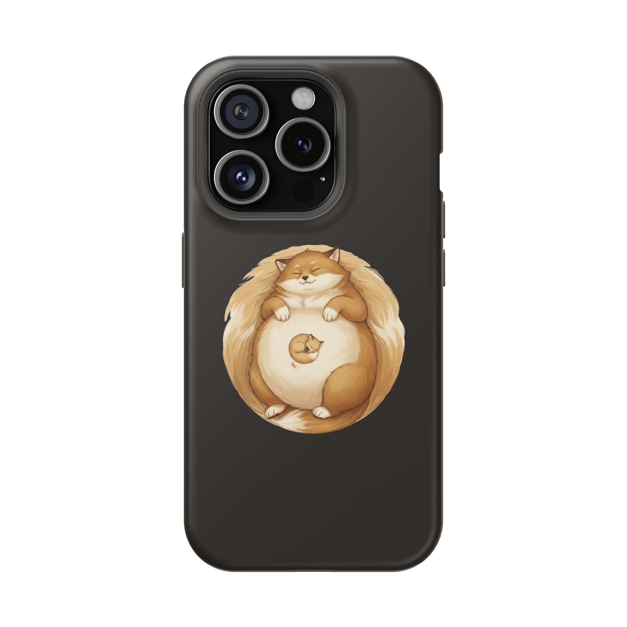 Calm Companions Magnetic Impact-Resistant Case — Storybook Sleepy Animal Illustration