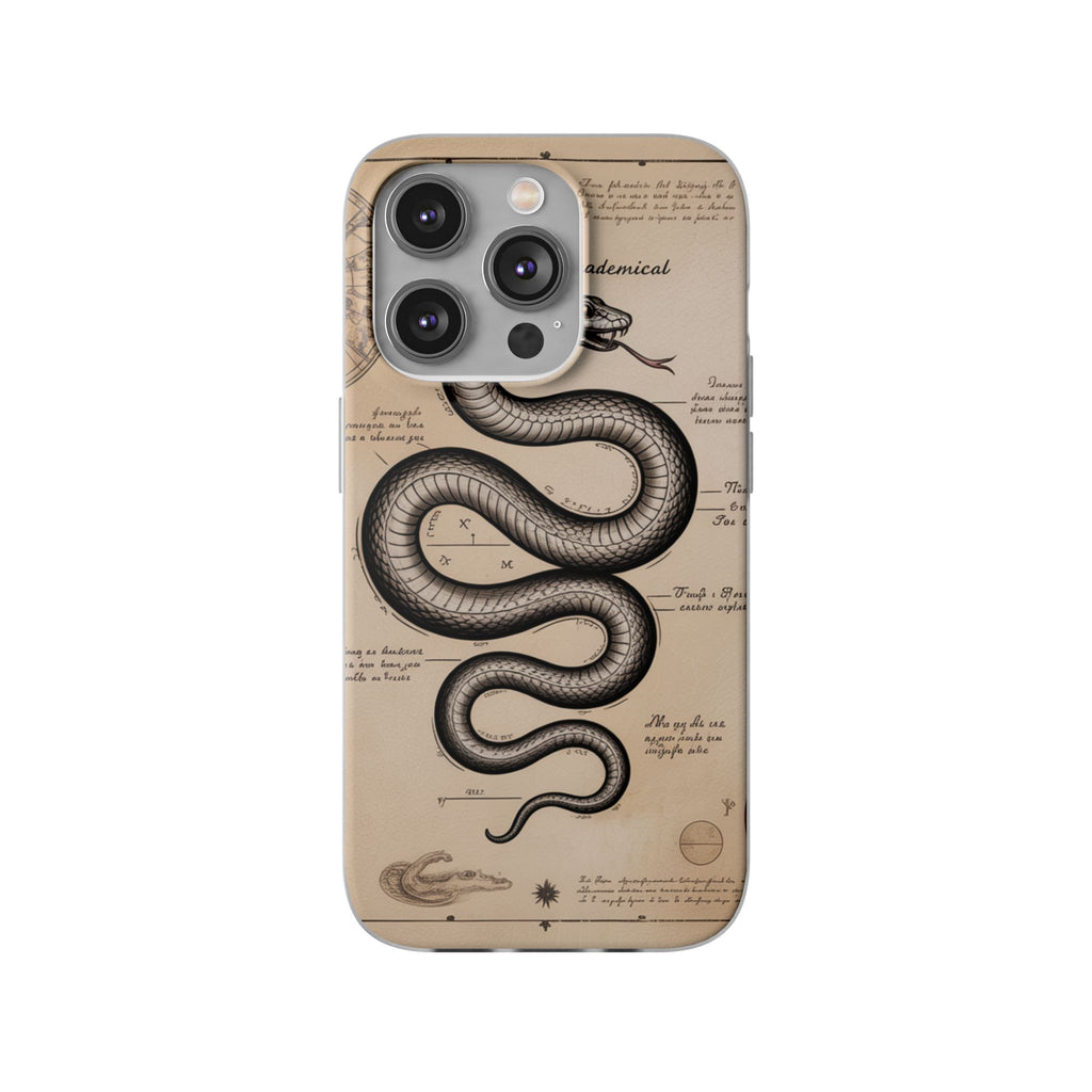 Flexi Cases - Dark Academia Snake & Celestial Map Collage Phone Cover