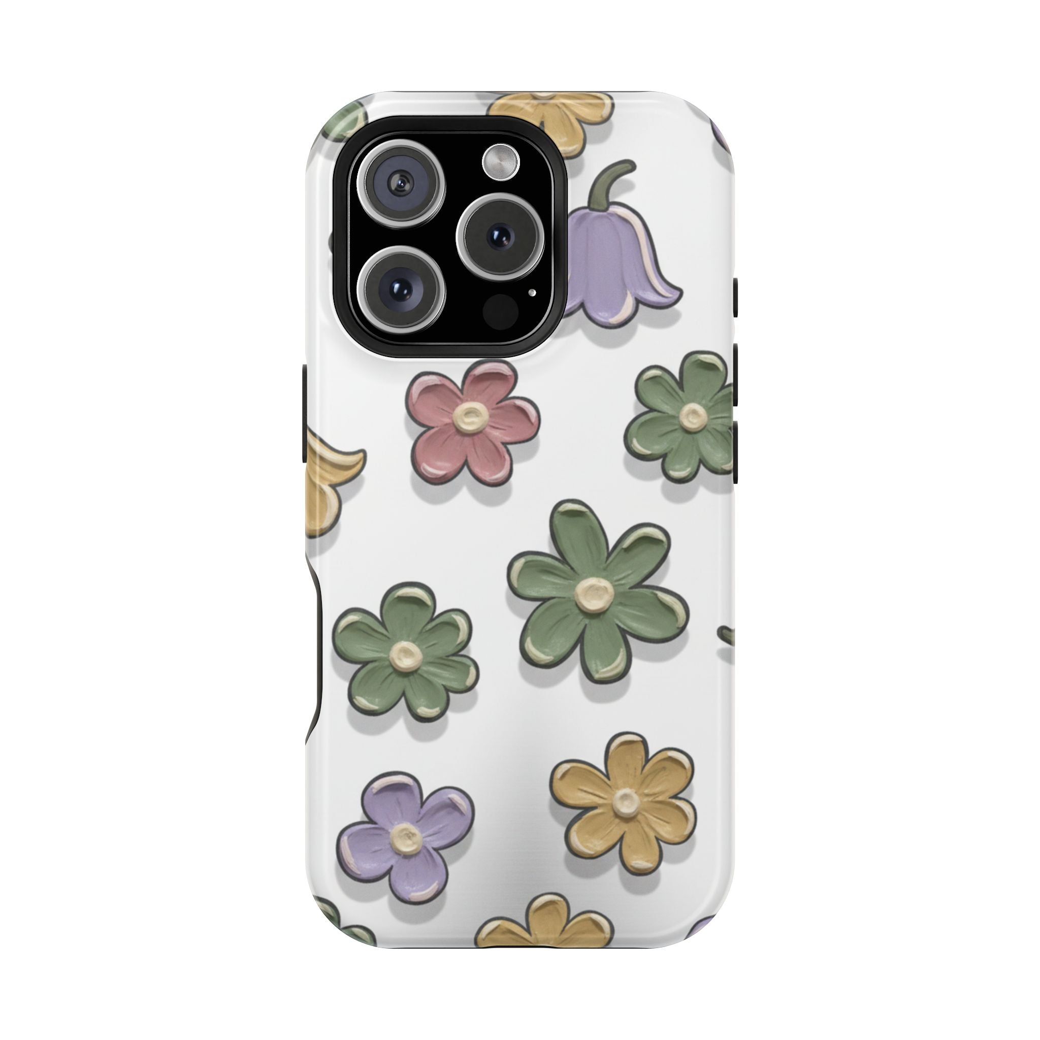 Magnetic Case — Whimsical Pastel Wildflower Design