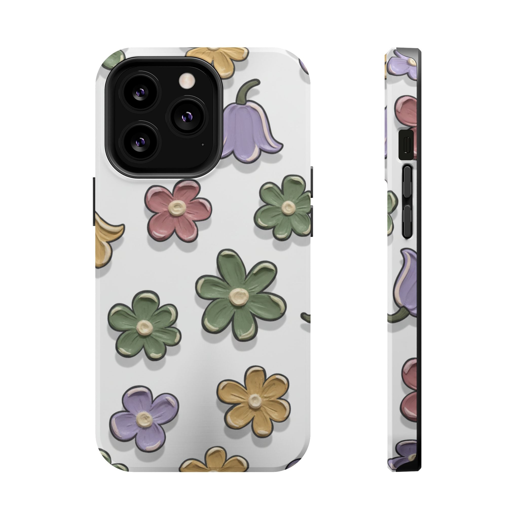 Magnetic Case — Whimsical Pastel Wildflower Design