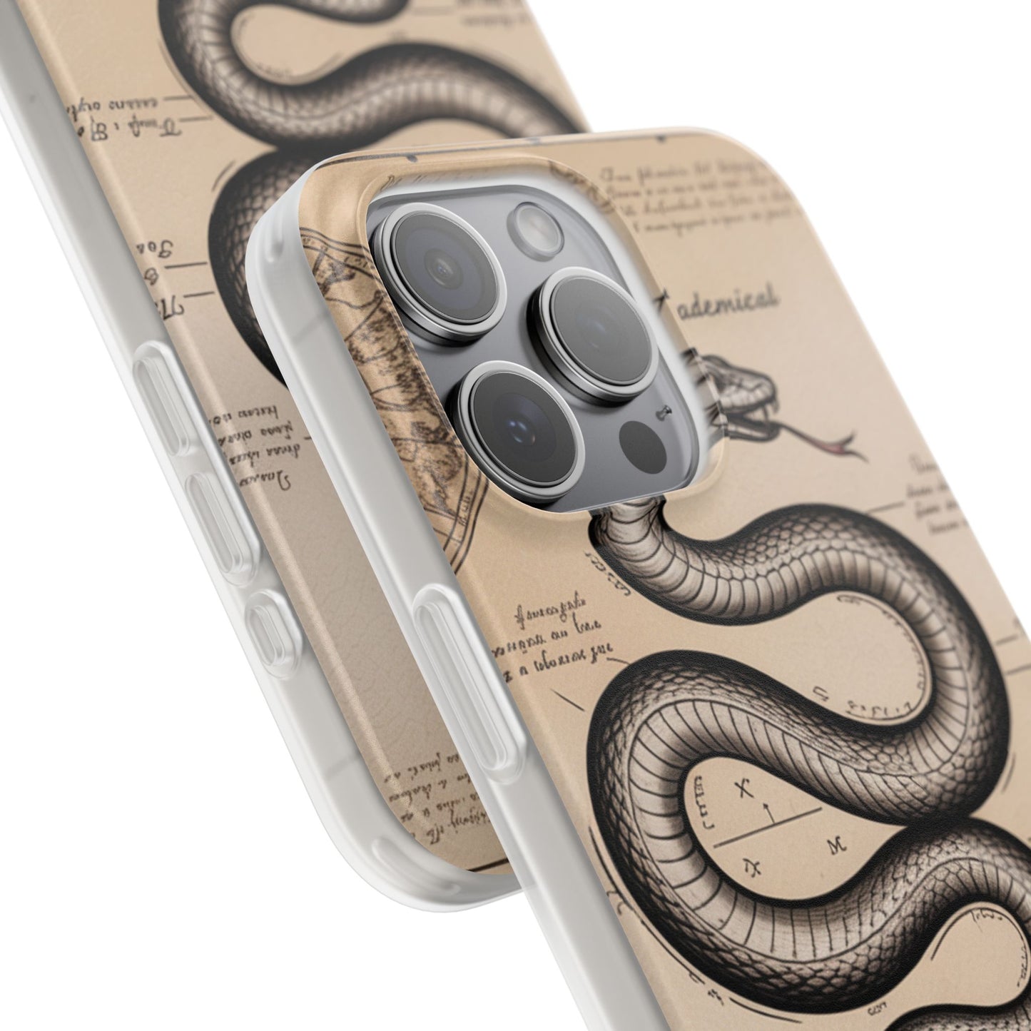 Flexi Cases - Dark Academia Snake & Celestial Map Collage Phone Cover