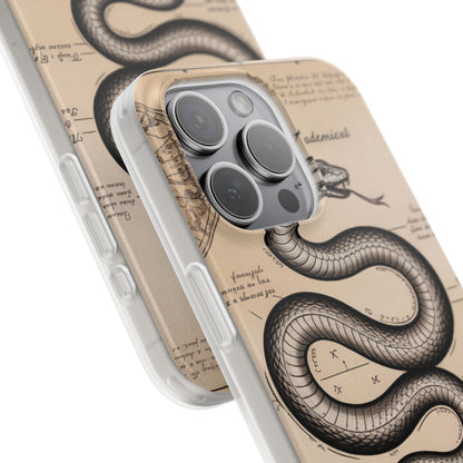 Flexi Cases - Dark Academia Snake & Celestial Map Collage Phone Cover