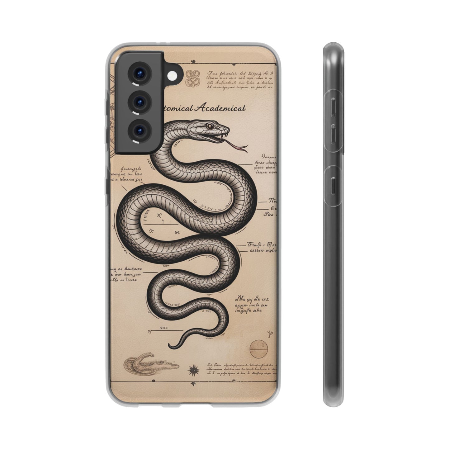 Flexi Cases - Dark Academia Snake & Celestial Map Collage Phone Cover