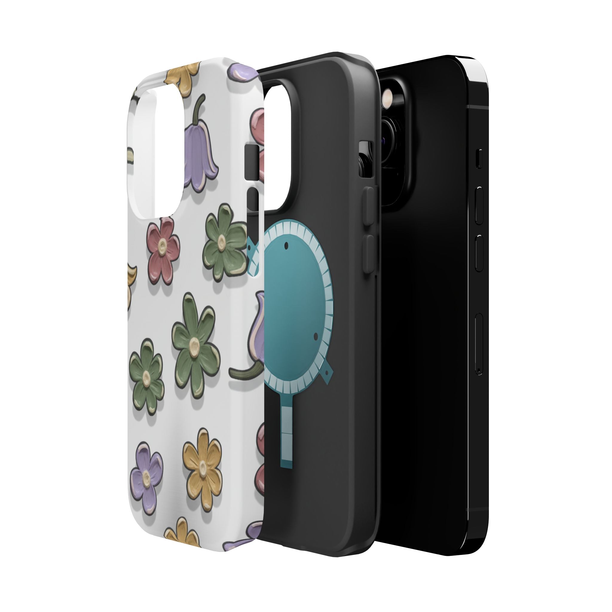 Magnetic Case — Whimsical Pastel Wildflower Design