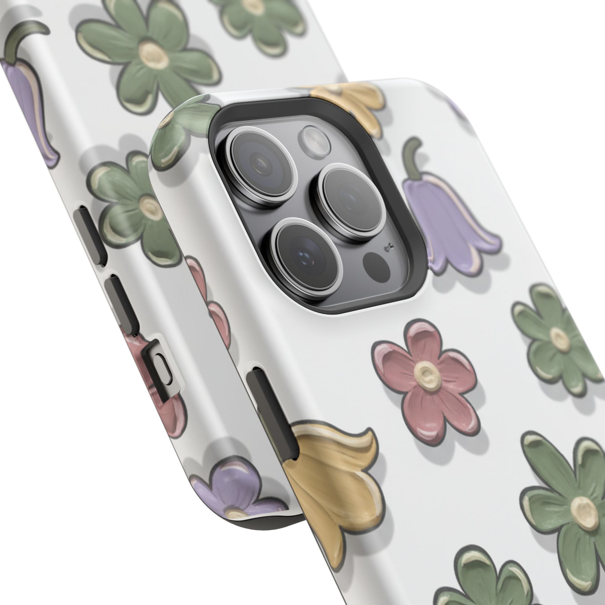 Magnetic Case — Whimsical Pastel Wildflower Design