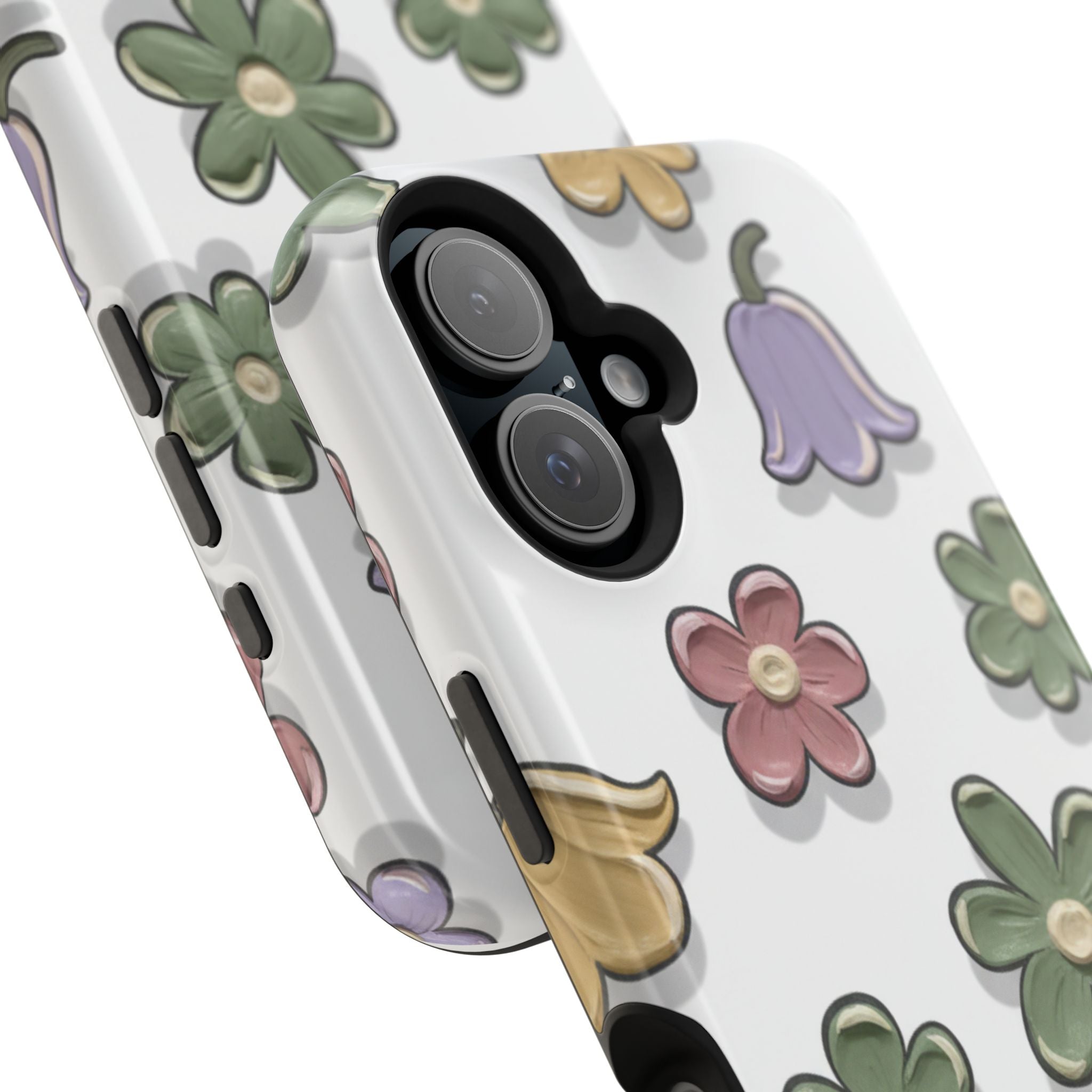 Magnetic Case — Whimsical Pastel Wildflower Design