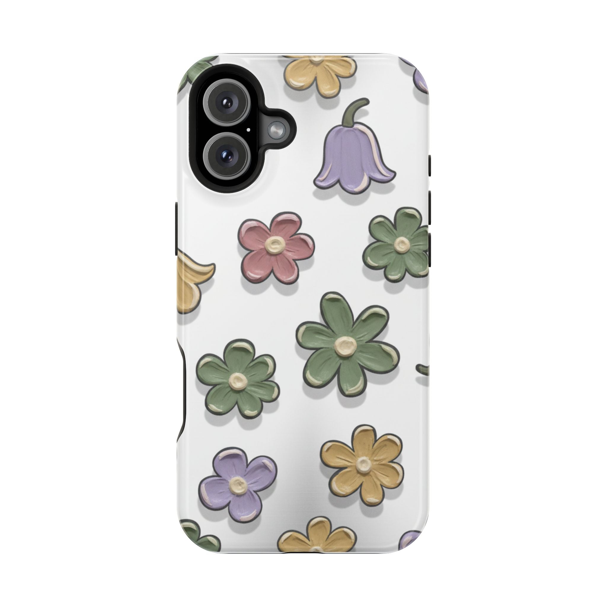 Magnetic Case — Whimsical Pastel Wildflower Design