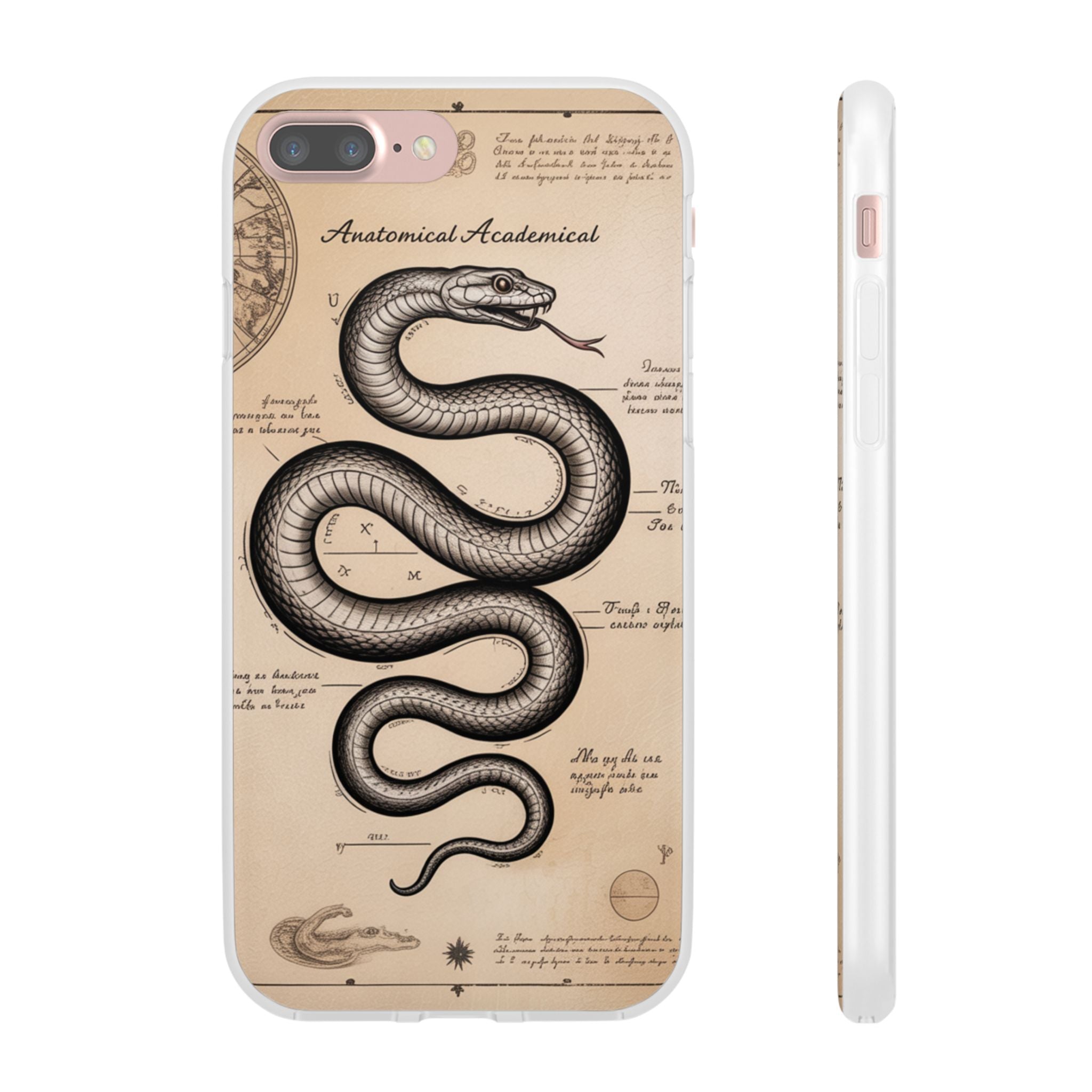 Flexi Cases - Dark Academia Snake & Celestial Map Collage Phone Cover