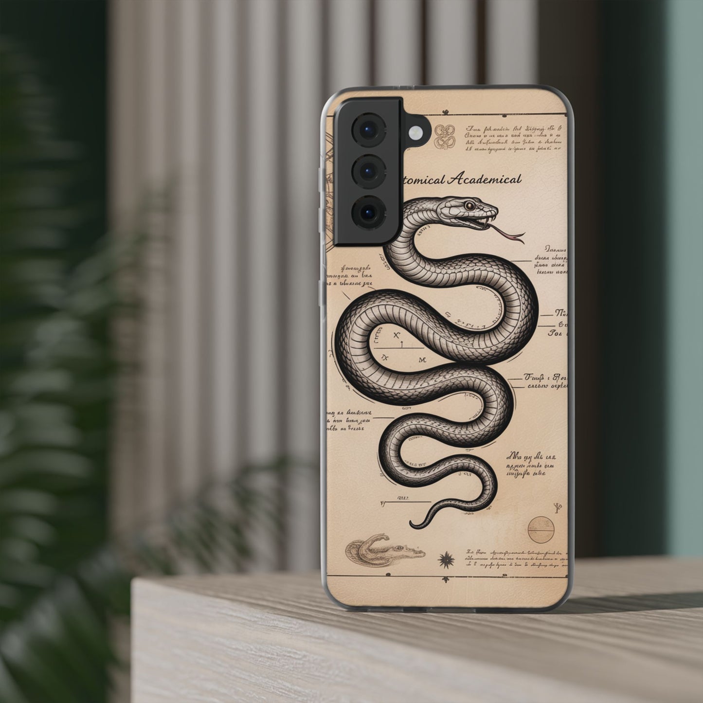 Flexi Cases - Dark Academia Snake & Celestial Map Collage Phone Cover