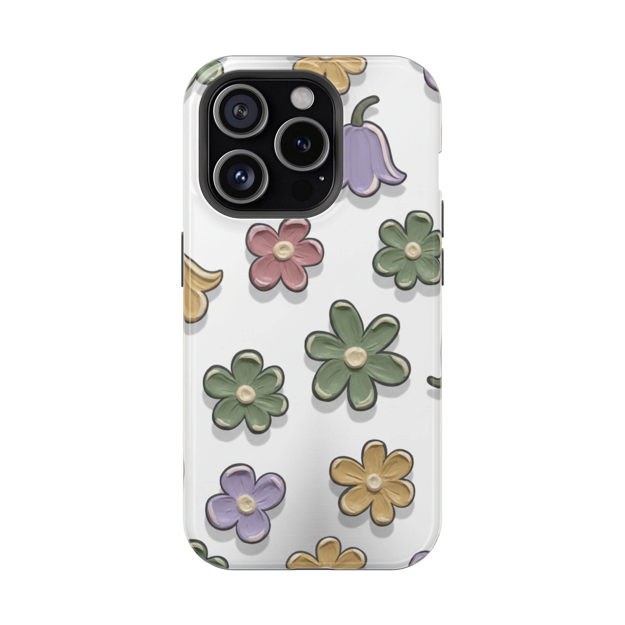 Magnetic Case — Whimsical Pastel Wildflower Design