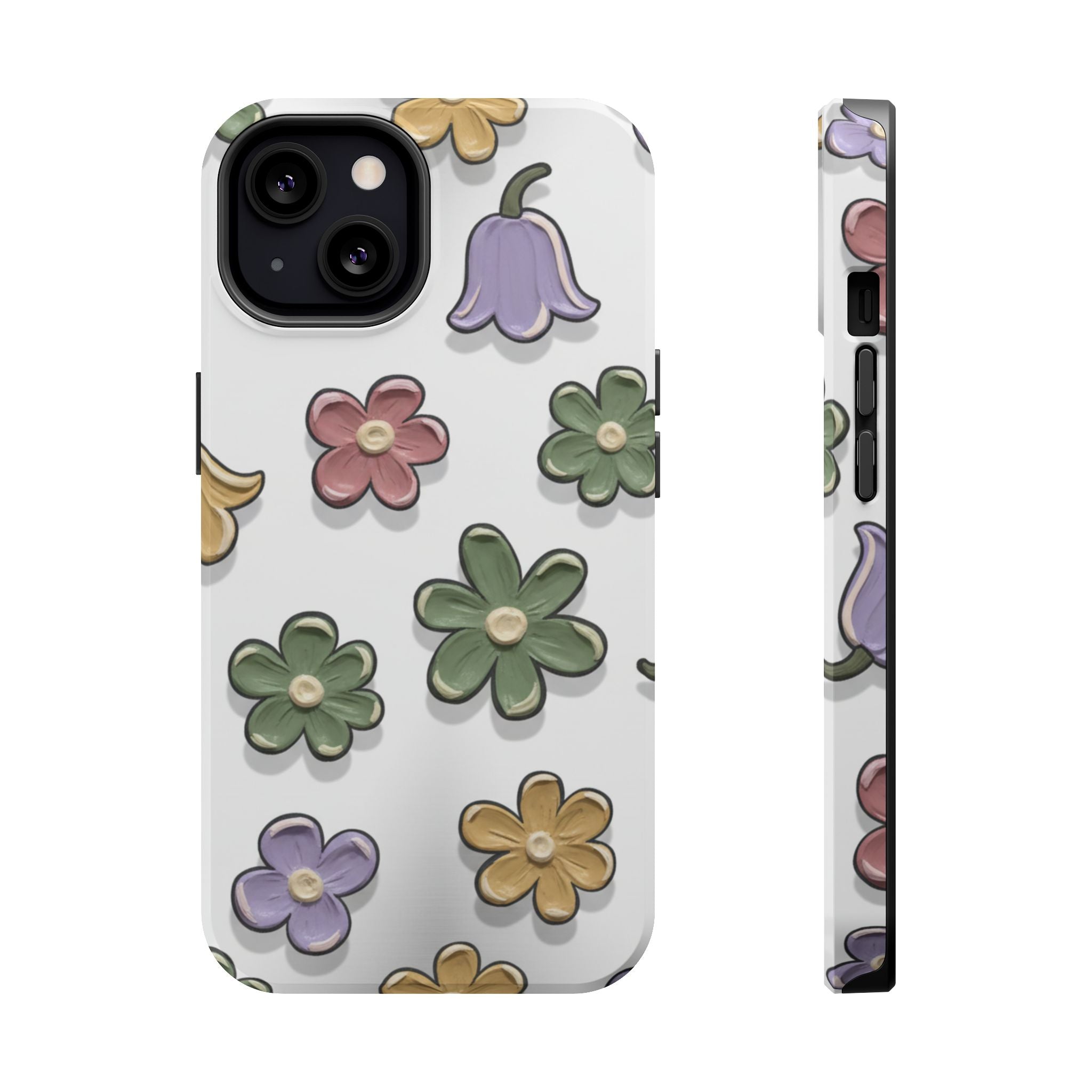 Magnetic Case — Whimsical Pastel Wildflower Design