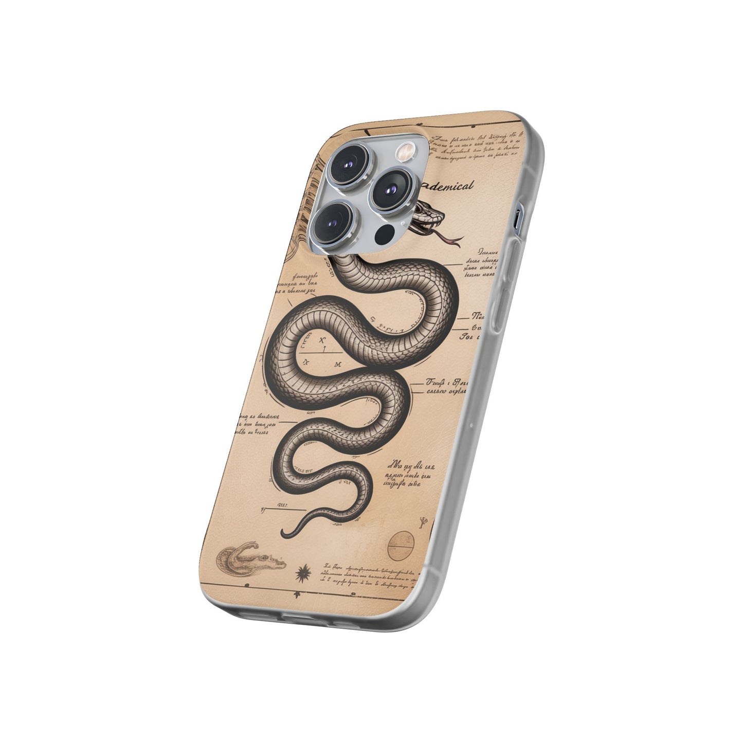 Flexi Cases - Dark Academia Snake & Celestial Map Collage Phone Cover