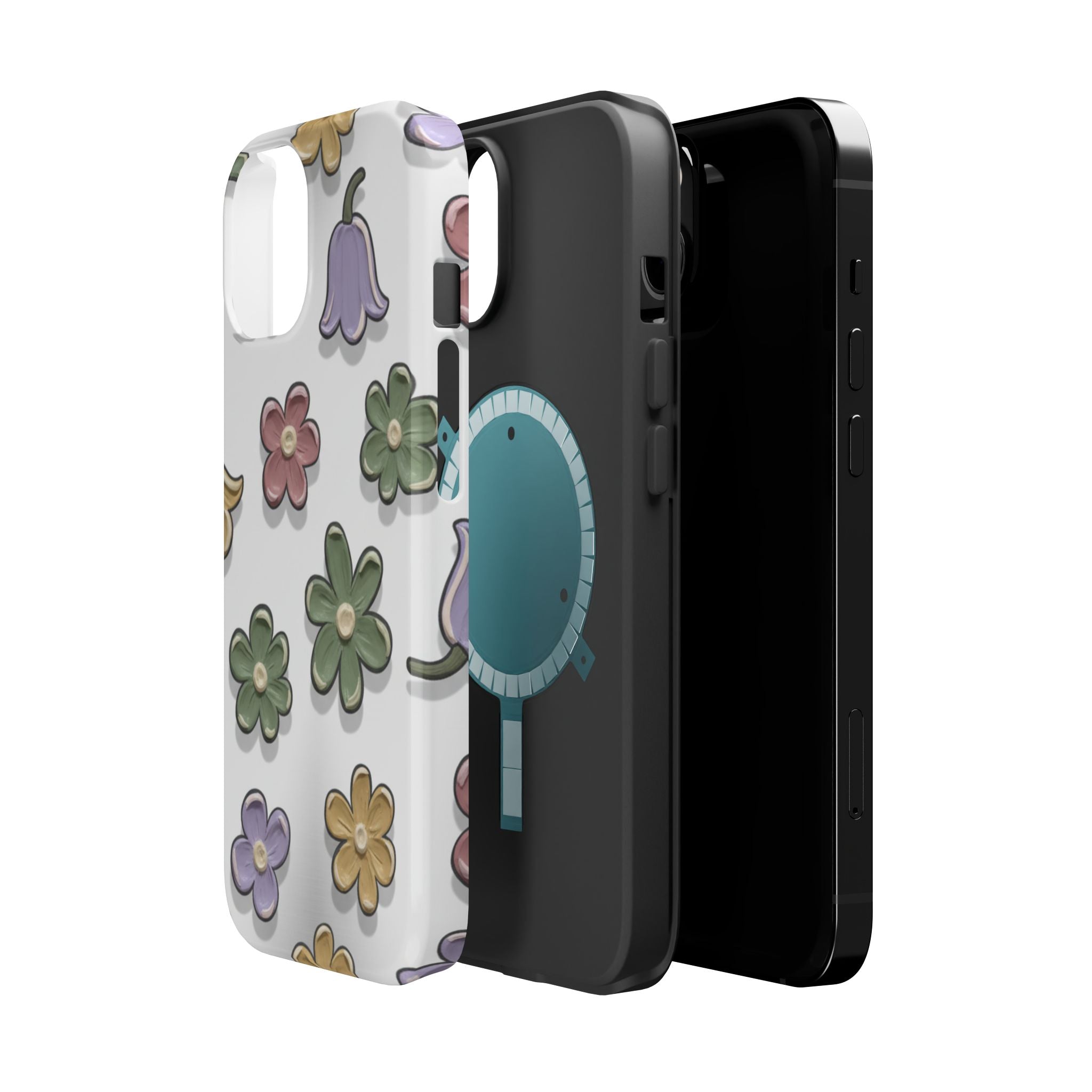 Magnetic Case — Whimsical Pastel Wildflower Design