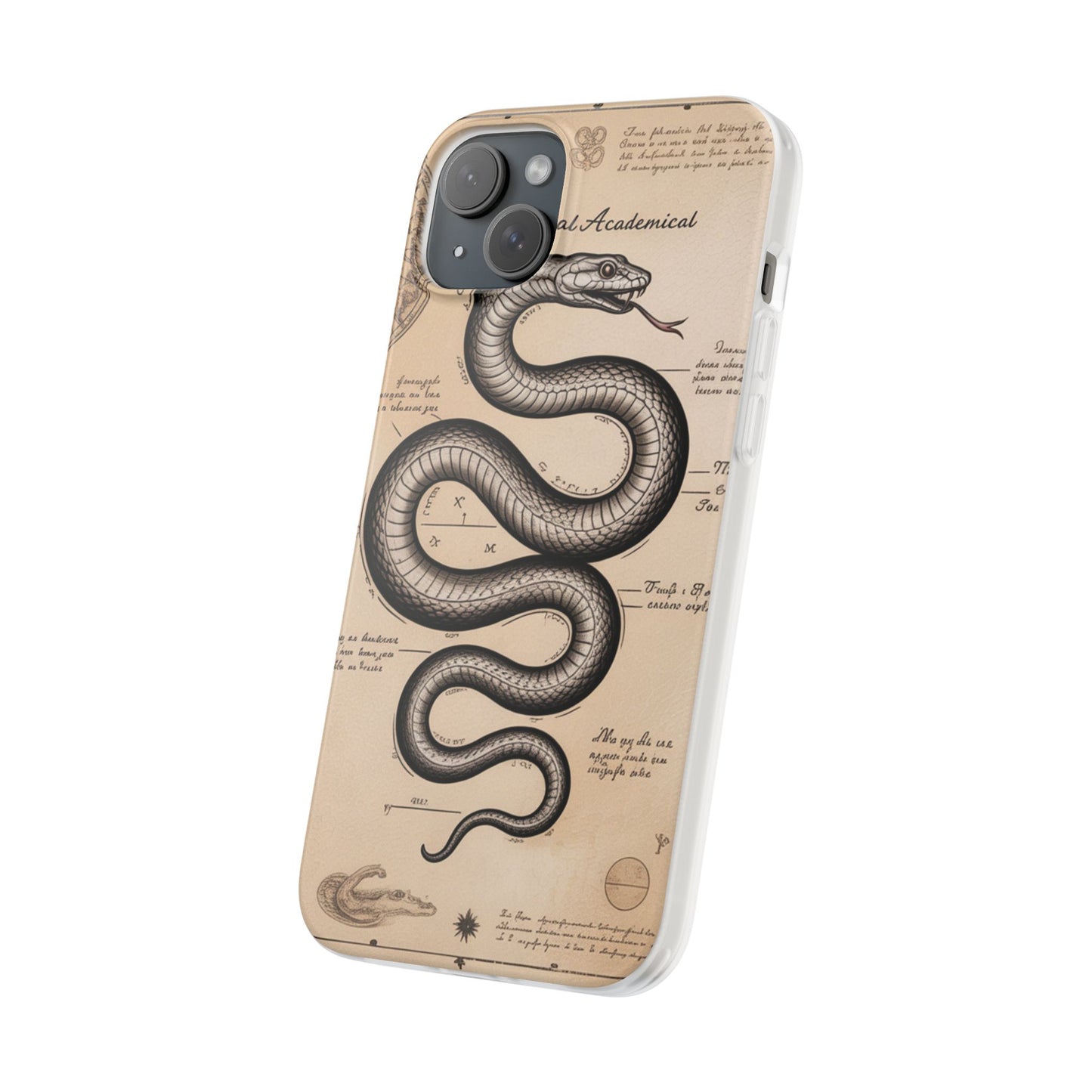 Flexi Cases - Dark Academia Snake & Celestial Map Collage Phone Cover