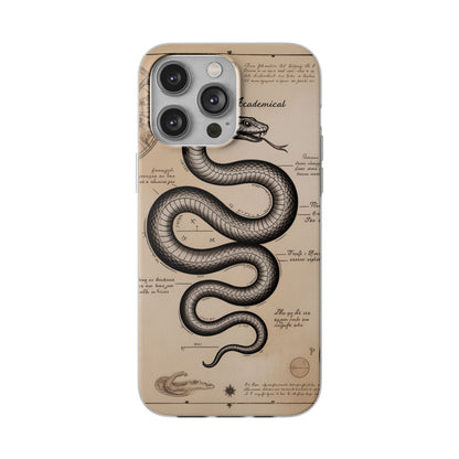 Flexi Cases - Dark Academia Snake & Celestial Map Collage Phone Cover