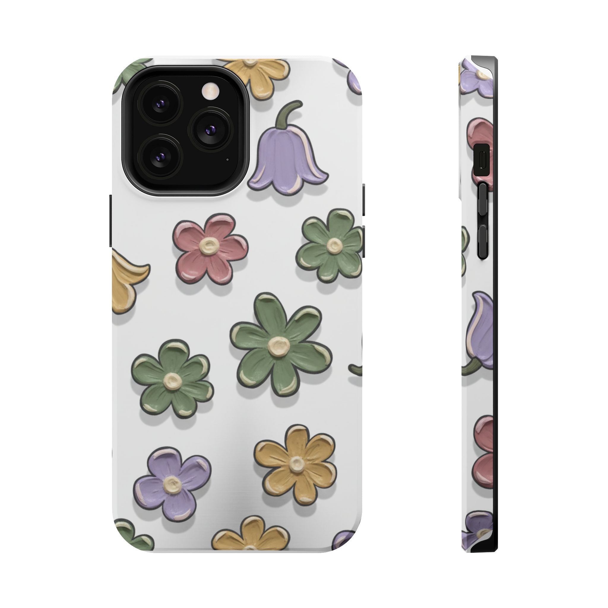 Magnetic Case — Whimsical Pastel Wildflower Design