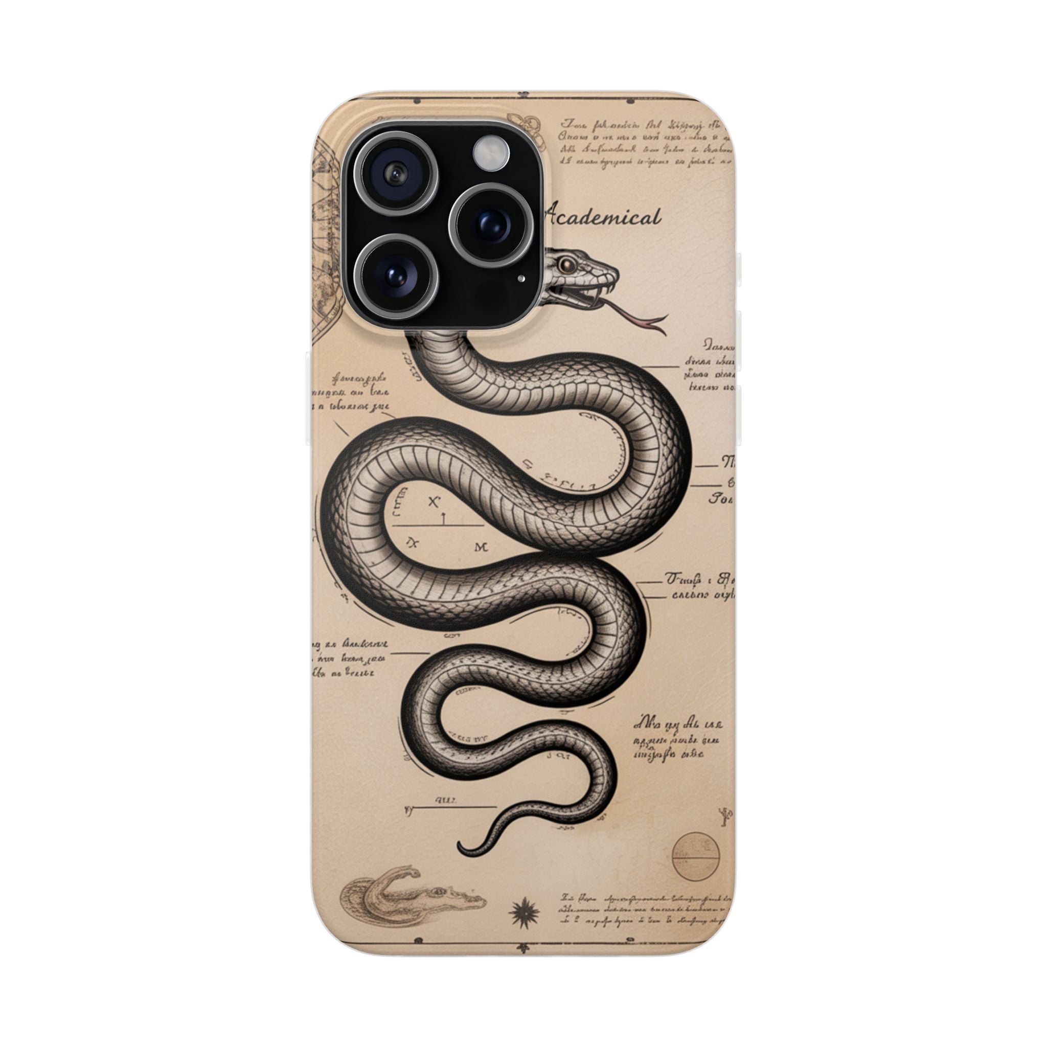 Flexi Cases - Dark Academia Snake & Celestial Map Collage Phone Cover
