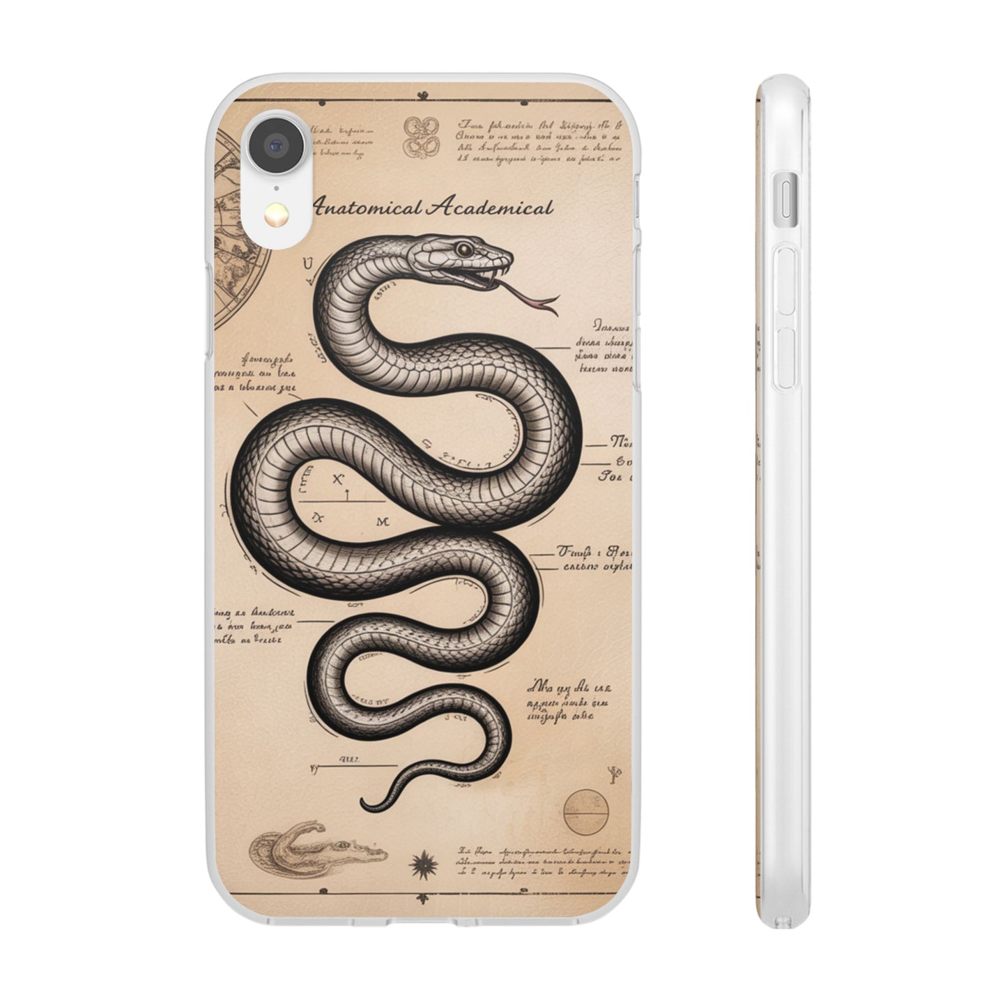 Flexi Cases - Dark Academia Snake & Celestial Map Collage Phone Cover