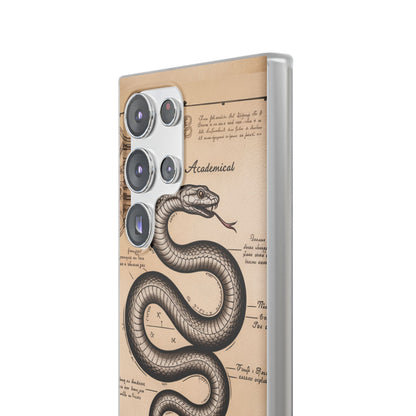 Flexi Cases - Dark Academia Snake & Celestial Map Collage Phone Cover