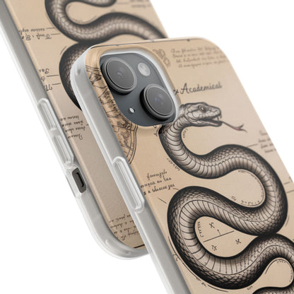 Flexi Cases - Dark Academia Snake & Celestial Map Collage Phone Cover