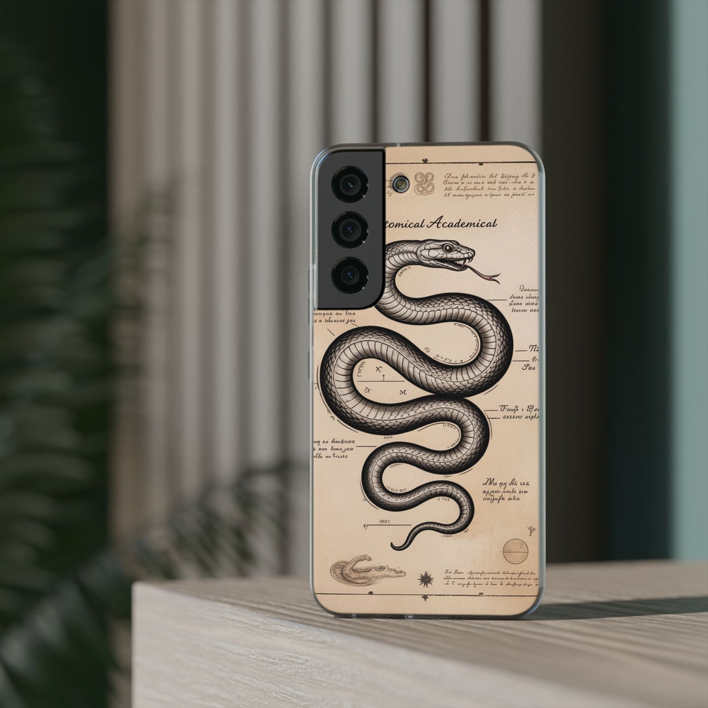 Flexi Cases - Dark Academia Snake & Celestial Map Collage Phone Cover