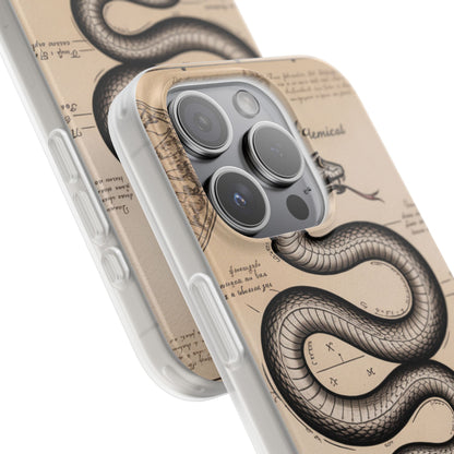 Flexi Cases - Dark Academia Snake & Celestial Map Collage Phone Cover