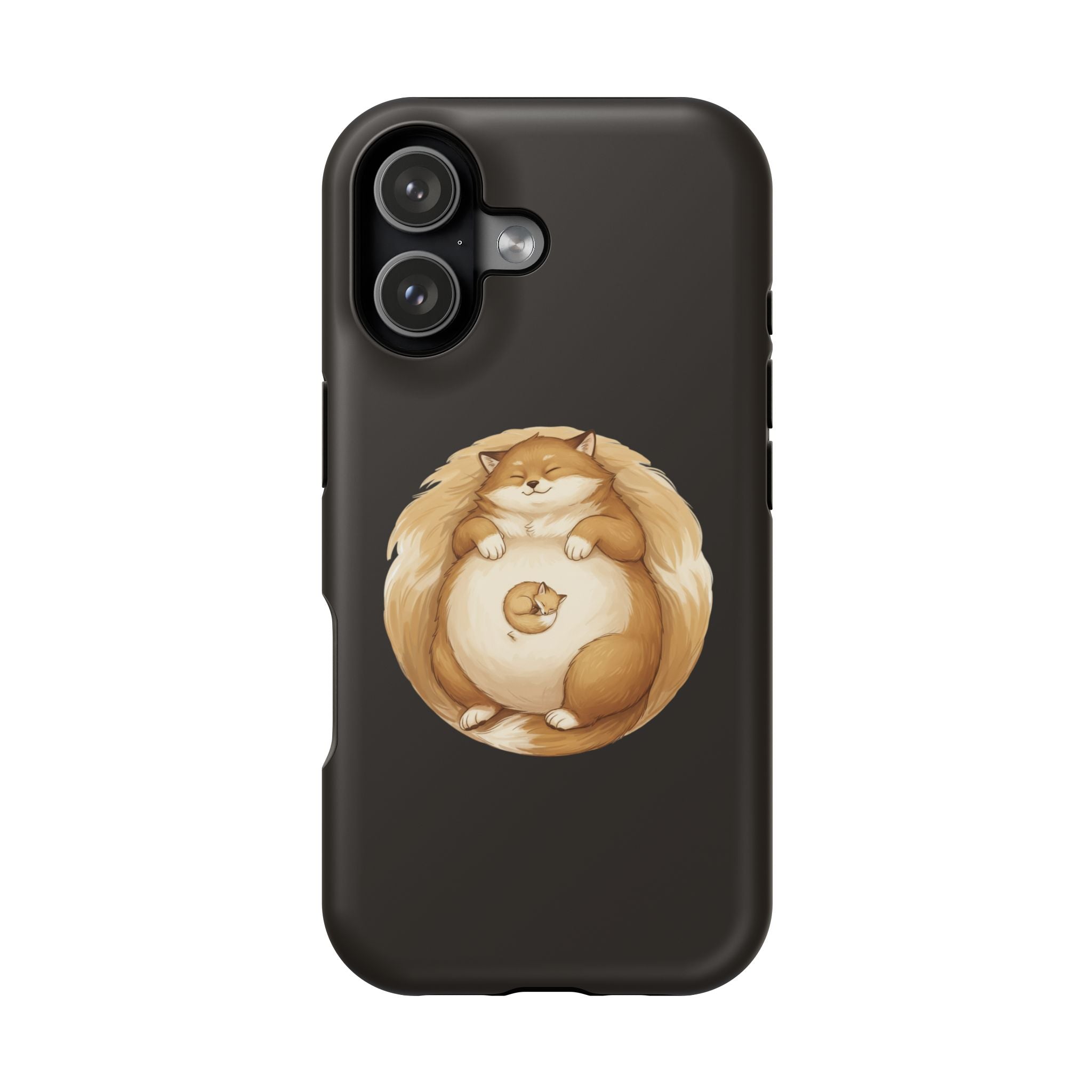 Calm Companions Magnetic Impact-Resistant Case — Storybook Sleepy Animal Illustration