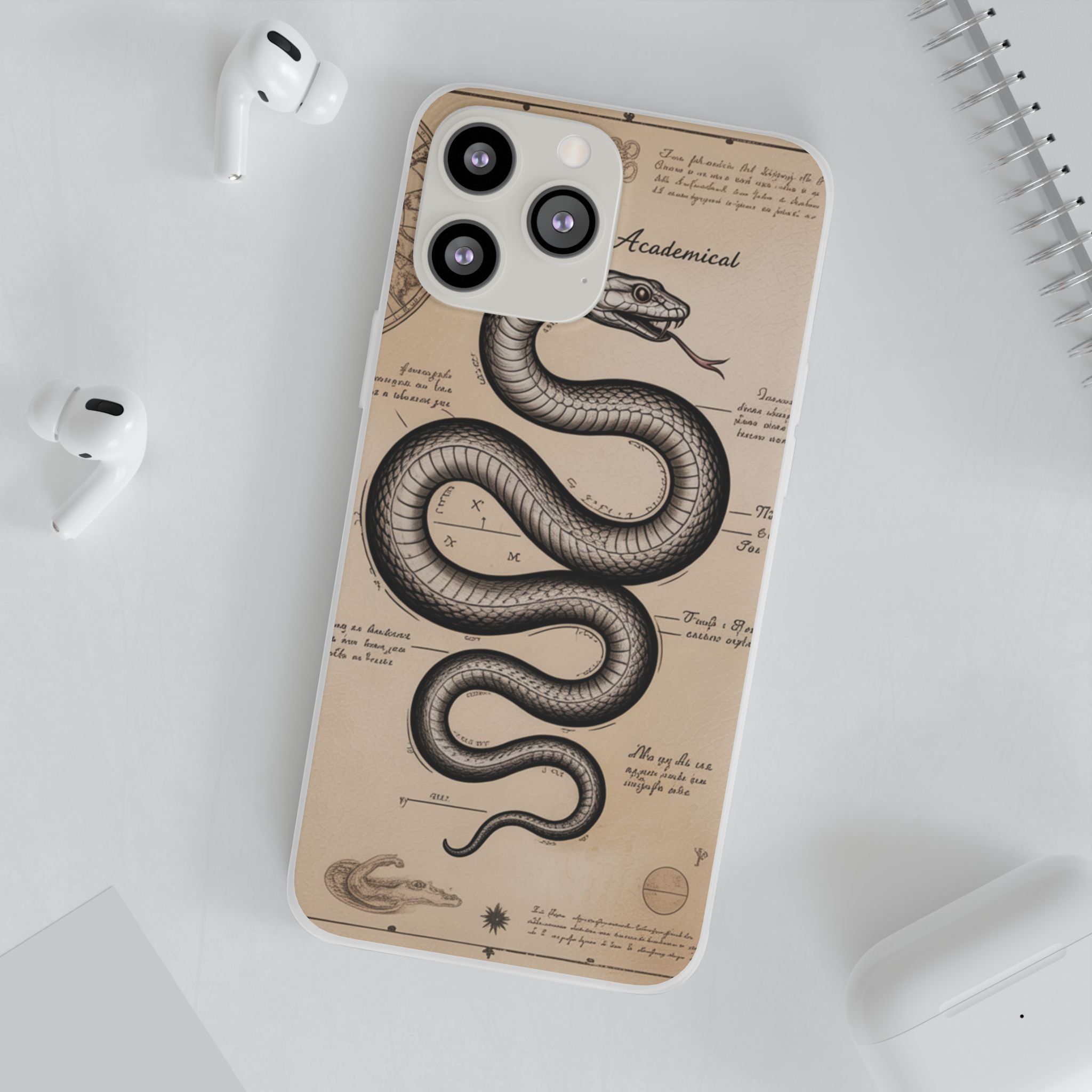 Flexi Cases - Dark Academia Snake & Celestial Map Collage Phone Cover
