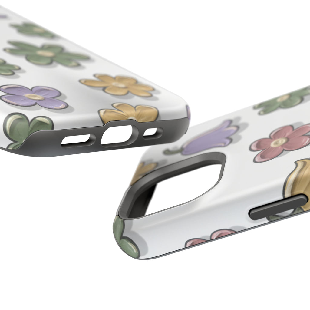 Magnetic Case — Whimsical Pastel Wildflower Design