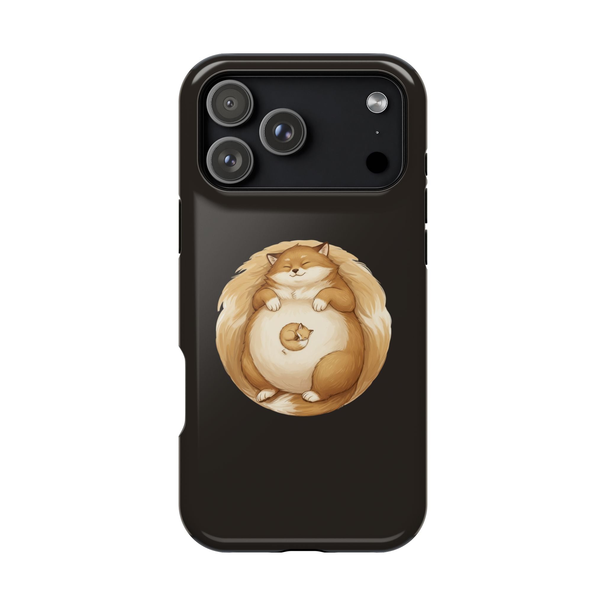 Calm Companions Magnetic Impact-Resistant Case — Storybook Sleepy Animal Illustration