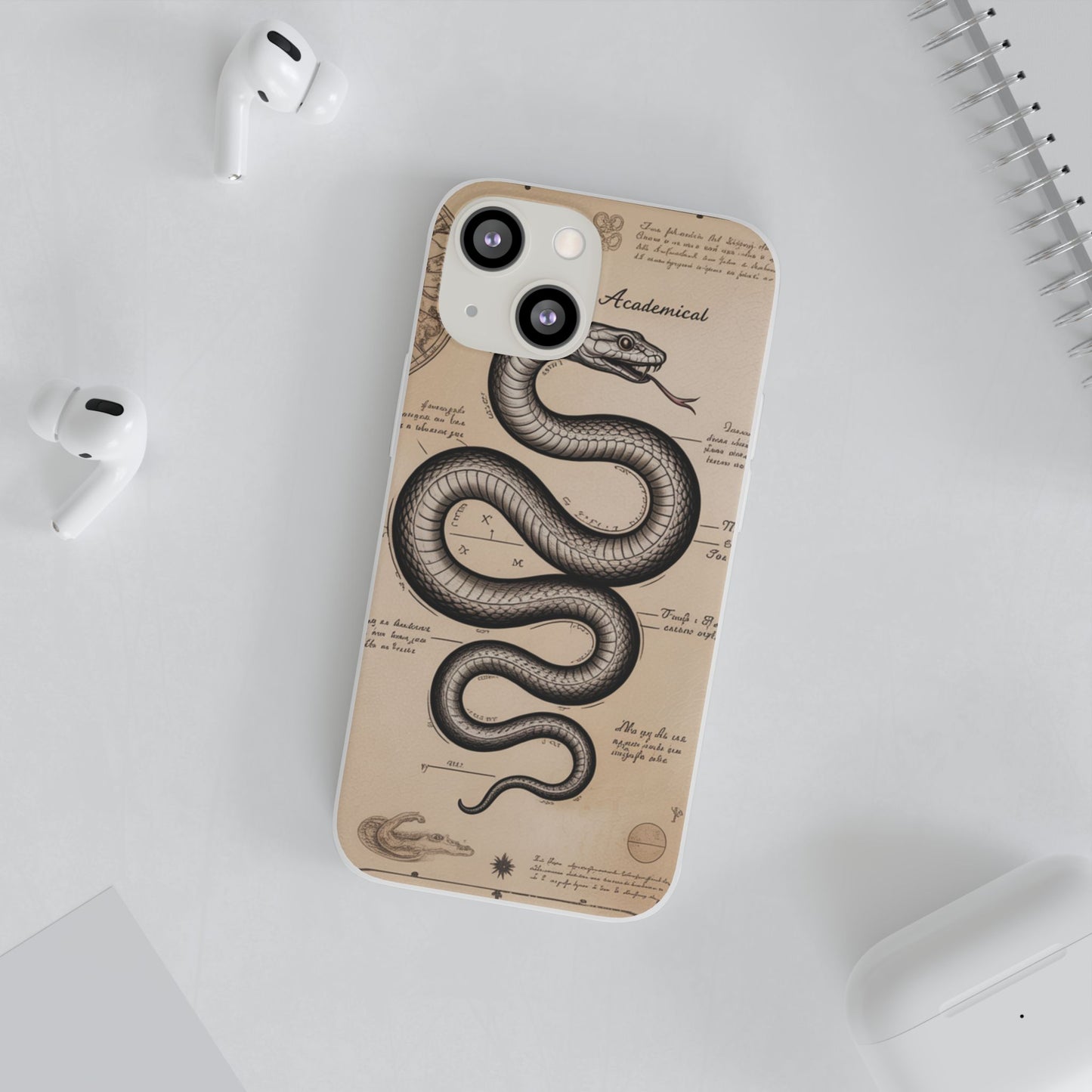 Flexi Cases - Dark Academia Snake & Celestial Map Collage Phone Cover