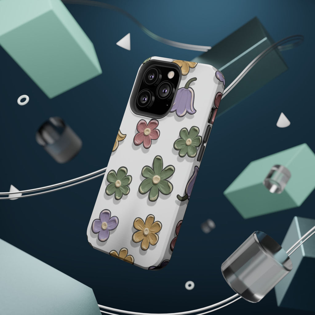 Magnetic Case — Whimsical Pastel Wildflower Design