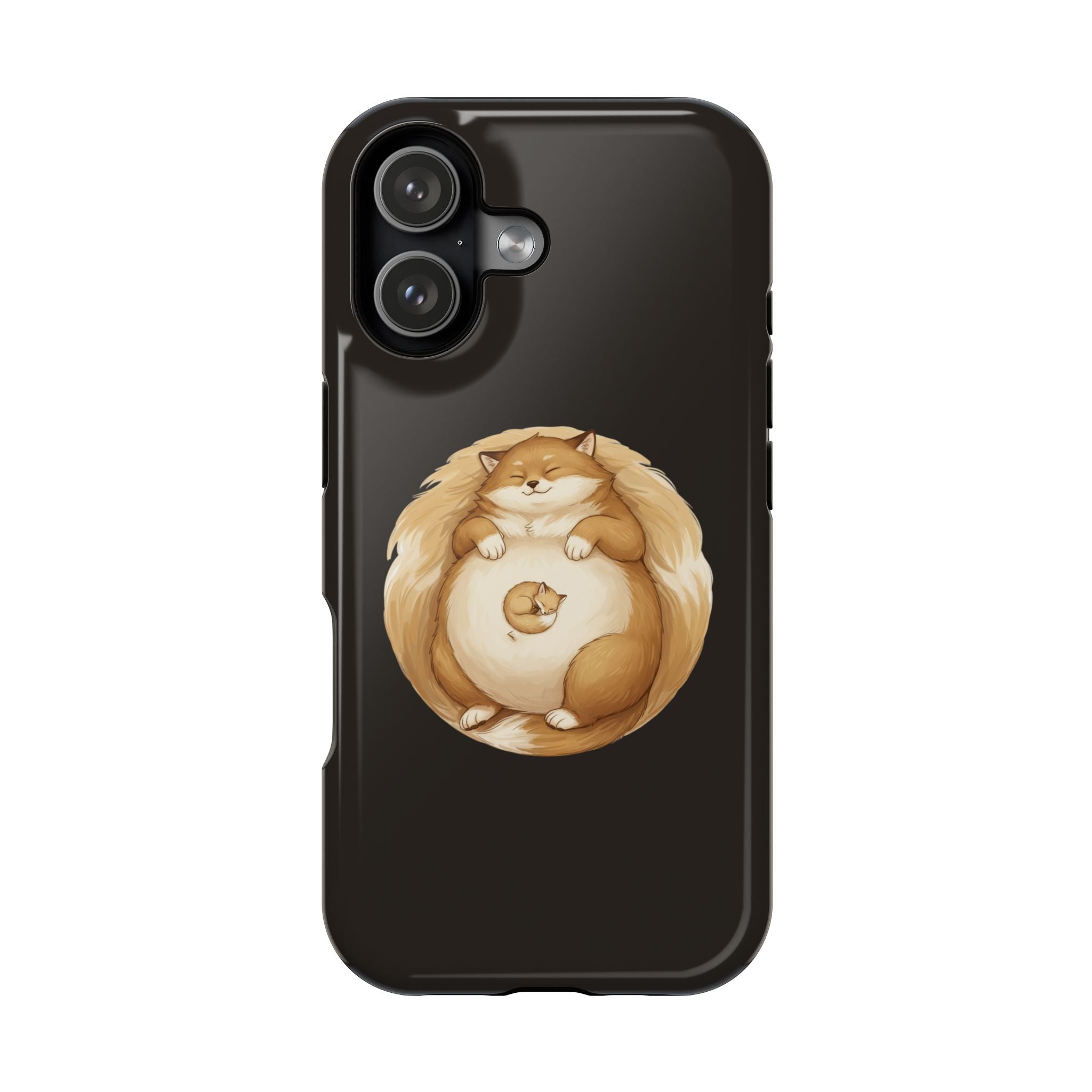 Calm Companions Magnetic Impact-Resistant Case — Storybook Sleepy Animal Illustration