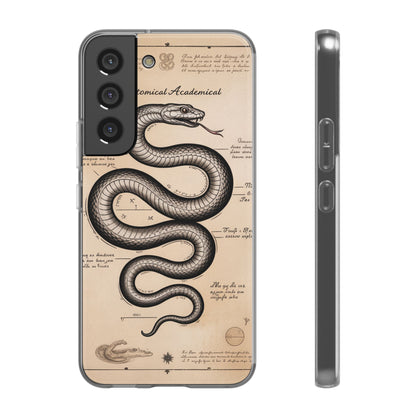 Flexi Cases - Dark Academia Snake & Celestial Map Collage Phone Cover