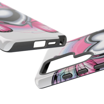 Phone Case - Y2K Aesthetic Chrome Hearts and Butterflies, Cybercore 2000s Vibe