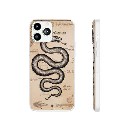 Flexi Cases - Dark Academia Snake & Celestial Map Collage Phone Cover