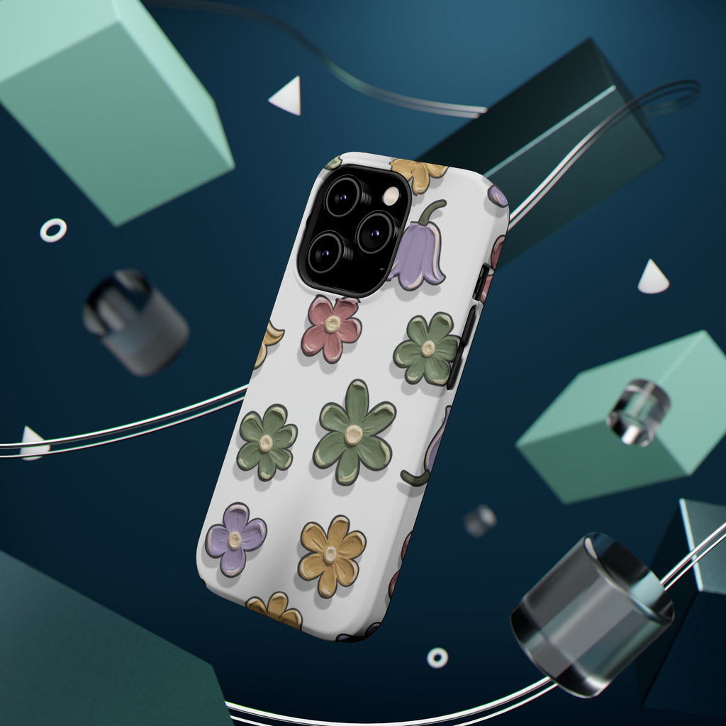 Magnetic Case — Whimsical Pastel Wildflower Design