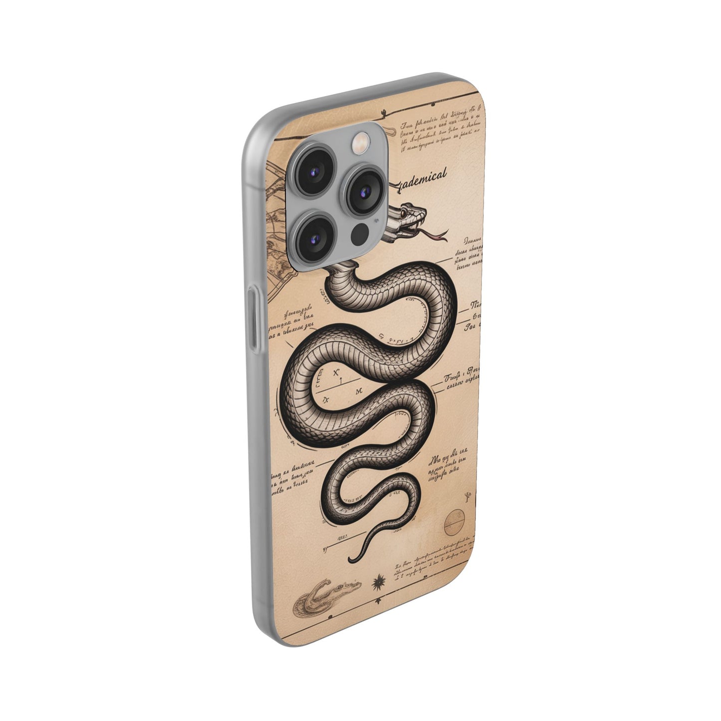 Flexi Cases - Dark Academia Snake & Celestial Map Collage Phone Cover