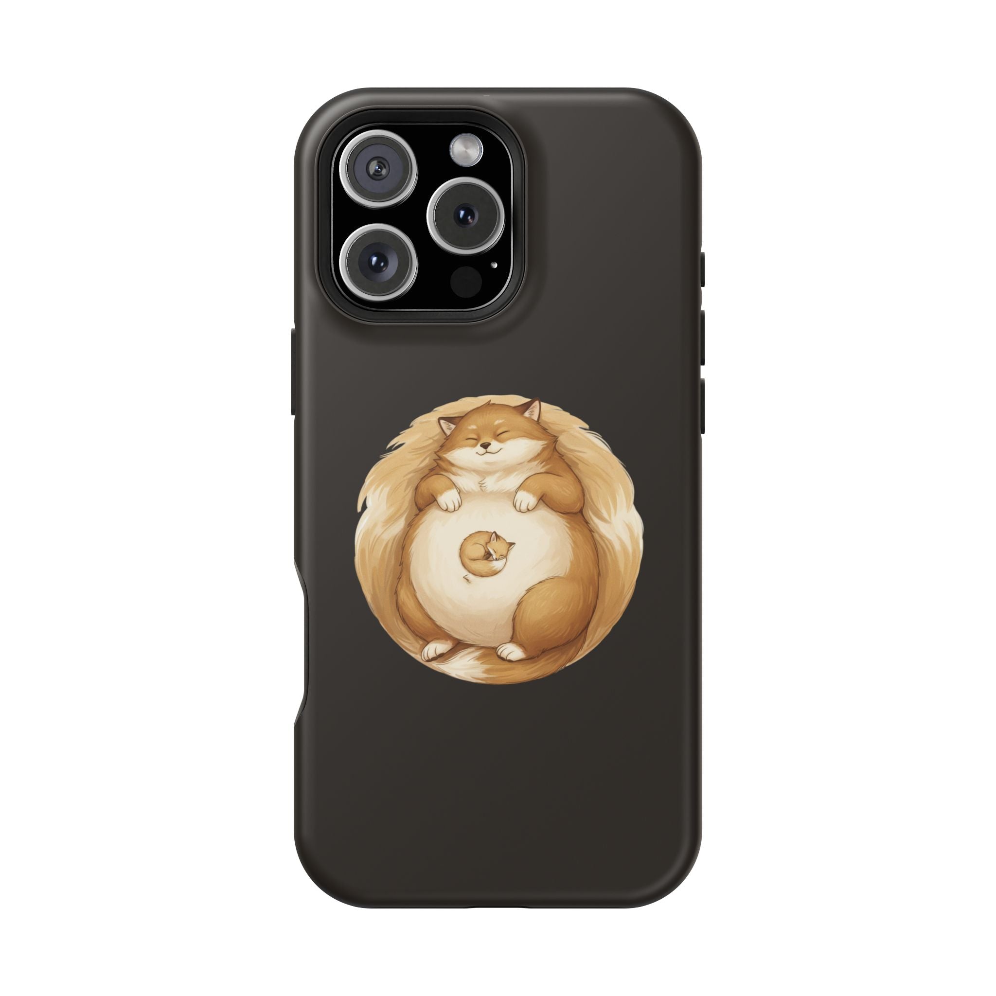 Calm Companions Magnetic Impact-Resistant Case — Storybook Sleepy Animal Illustration