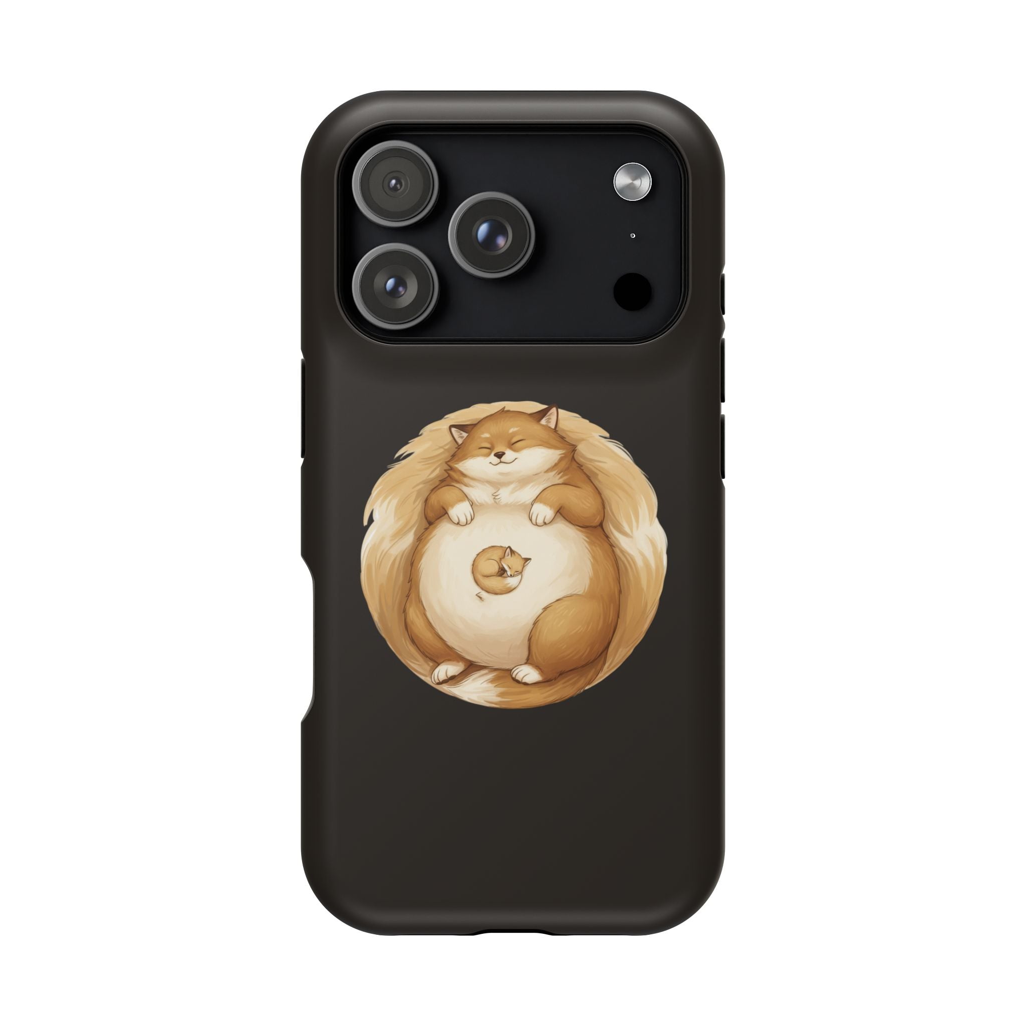 Calm Companions Magnetic Impact-Resistant Case — Storybook Sleepy Animal Illustration