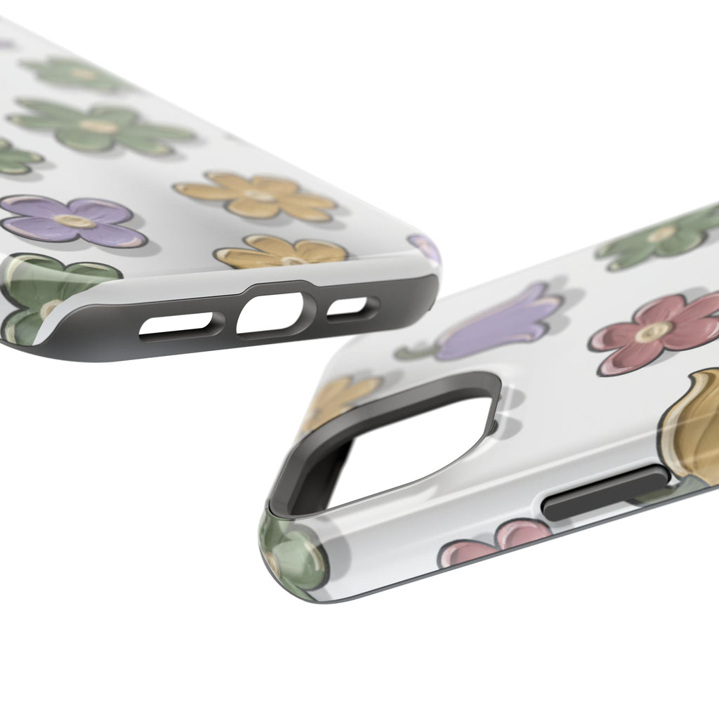 Magnetic Case — Whimsical Pastel Wildflower Design