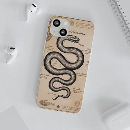 Flexi Cases - Dark Academia Snake & Celestial Map Collage Phone Cover