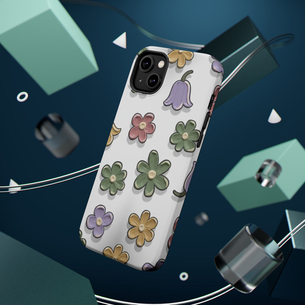 Magnetic Case — Whimsical Pastel Wildflower Design