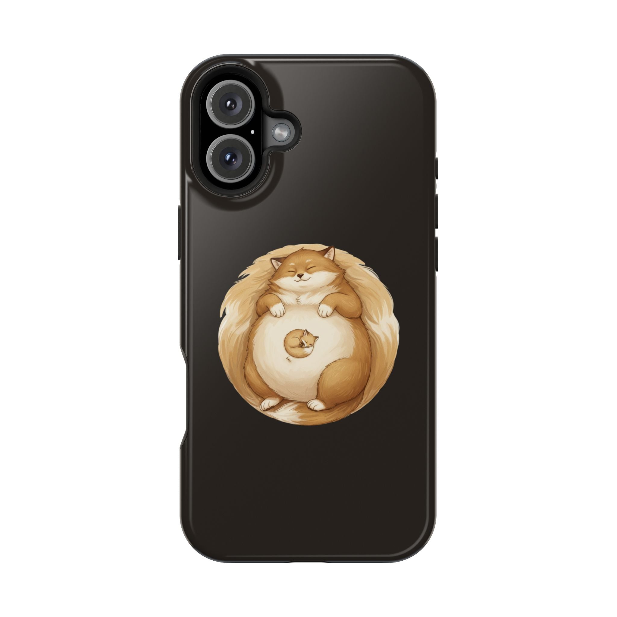 Calm Companions Magnetic Impact-Resistant Case — Storybook Sleepy Animal Illustration