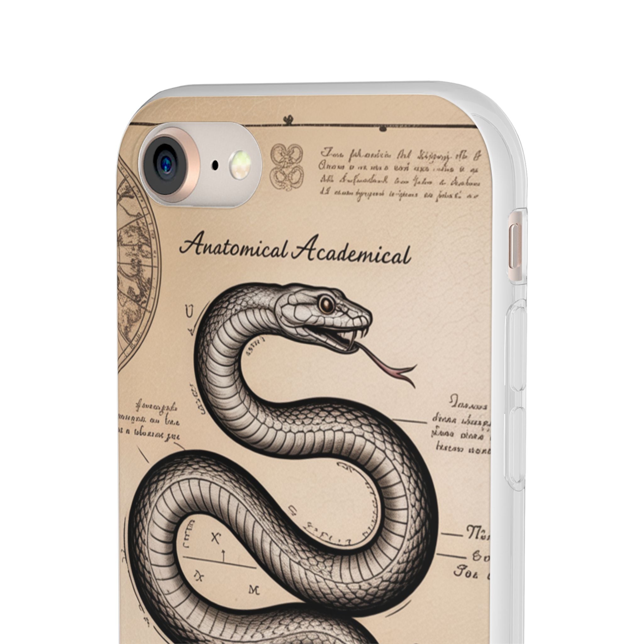Flexi Cases - Dark Academia Snake & Celestial Map Collage Phone Cover