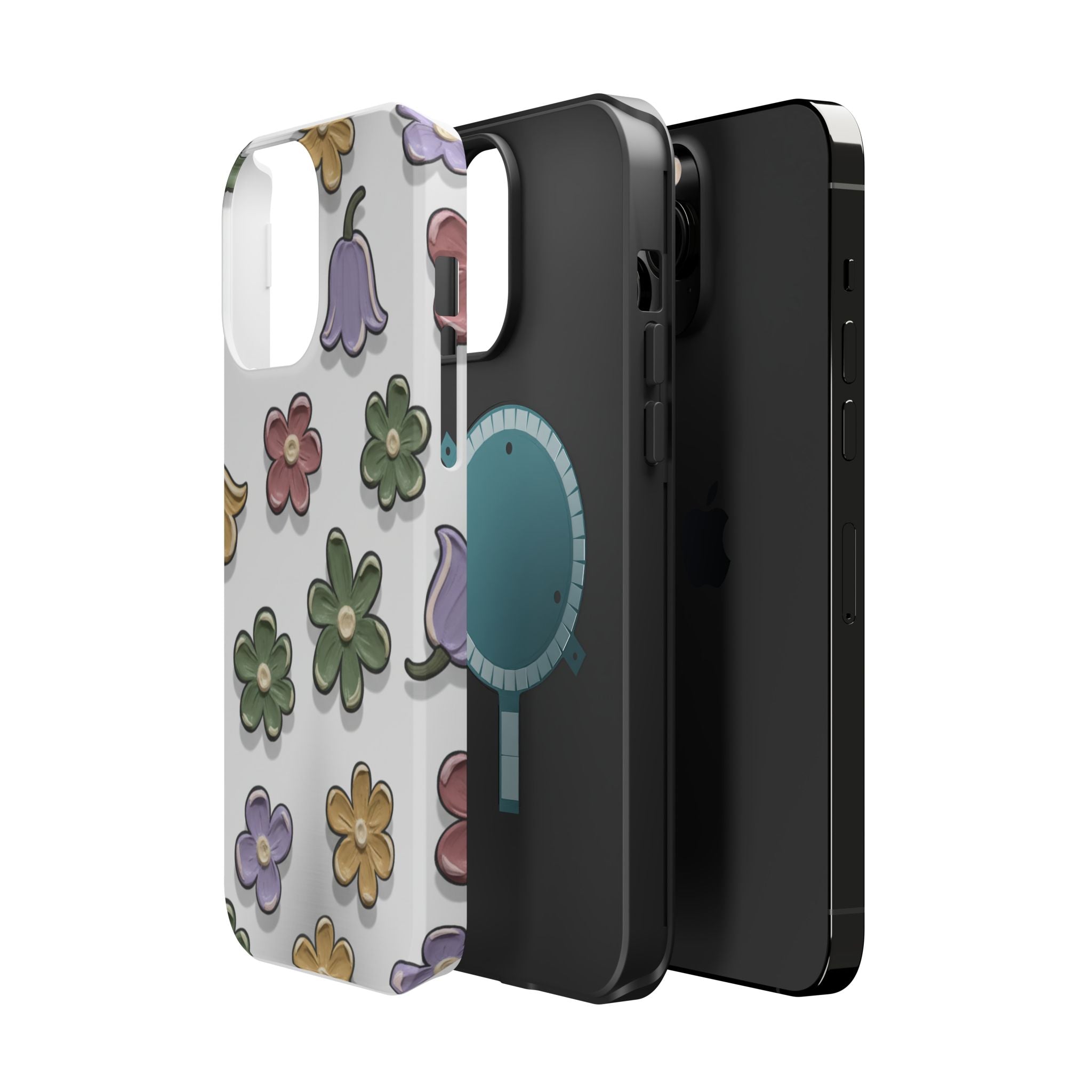Magnetic Case — Whimsical Pastel Wildflower Design