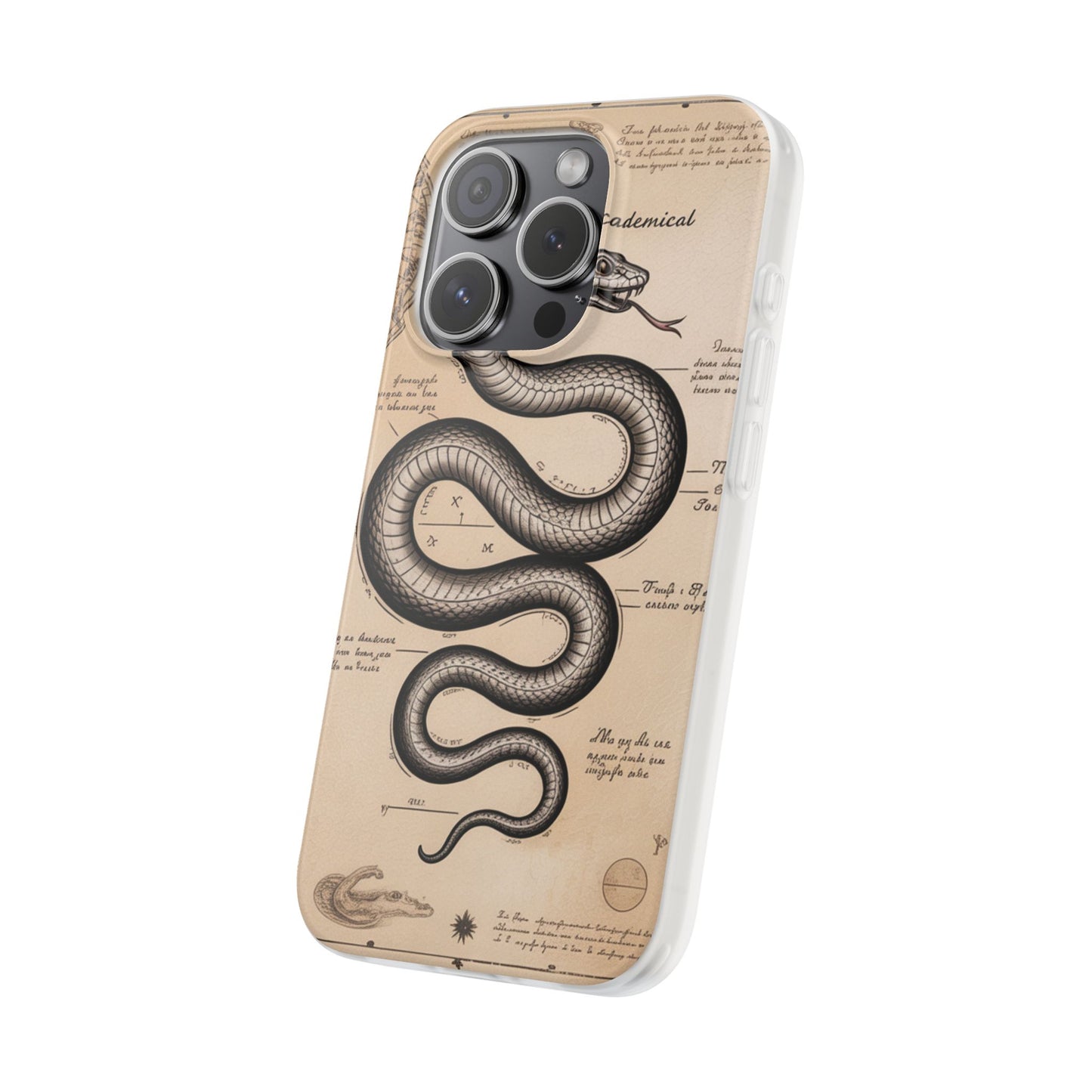 Flexi Cases - Dark Academia Snake & Celestial Map Collage Phone Cover
