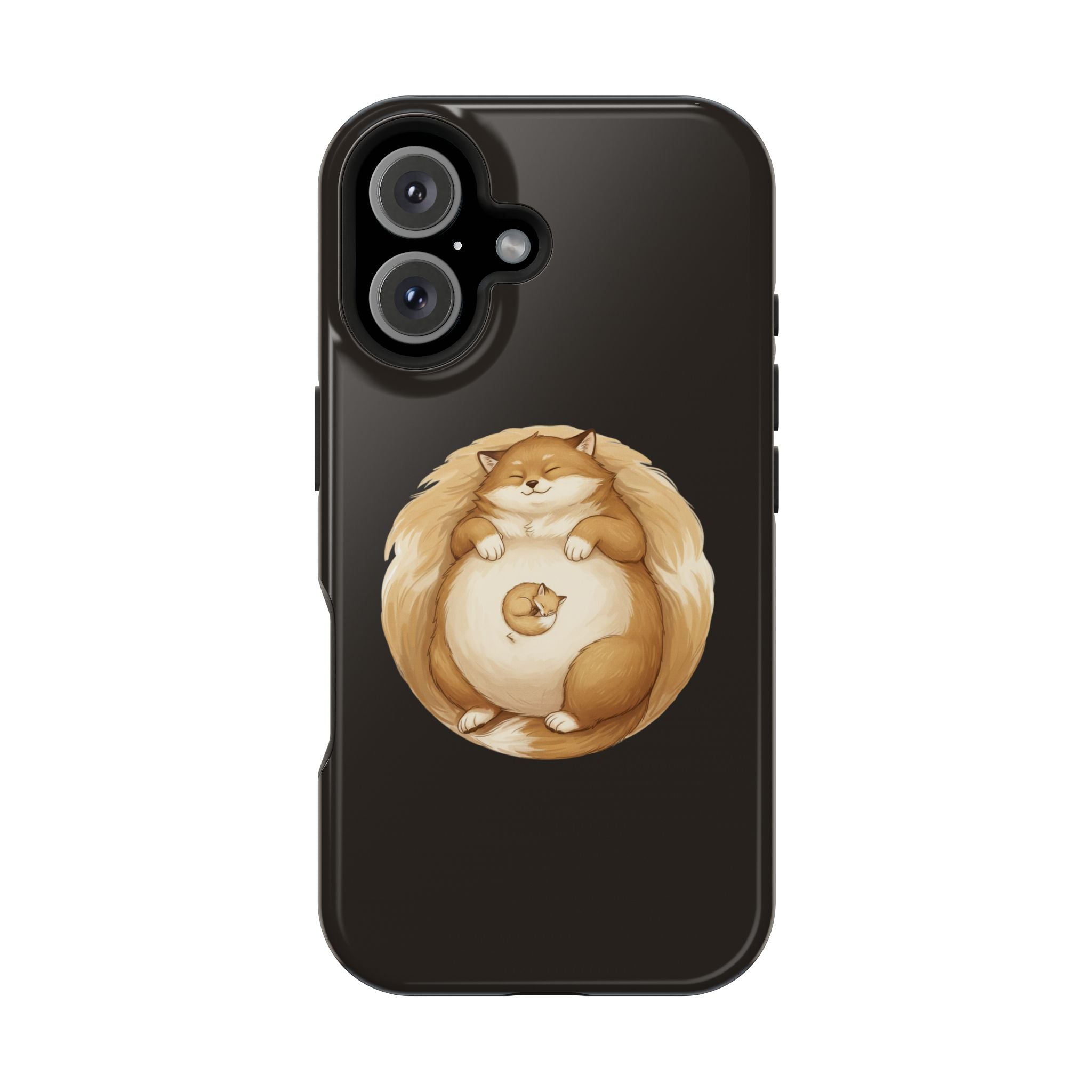 Calm Companions Magnetic Impact-Resistant Case — Storybook Sleepy Animal Illustration