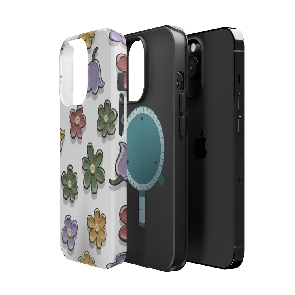 Magnetic Case — Whimsical Pastel Wildflower Design